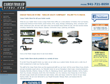 Tablet Screenshot of cargotrailerstore.com